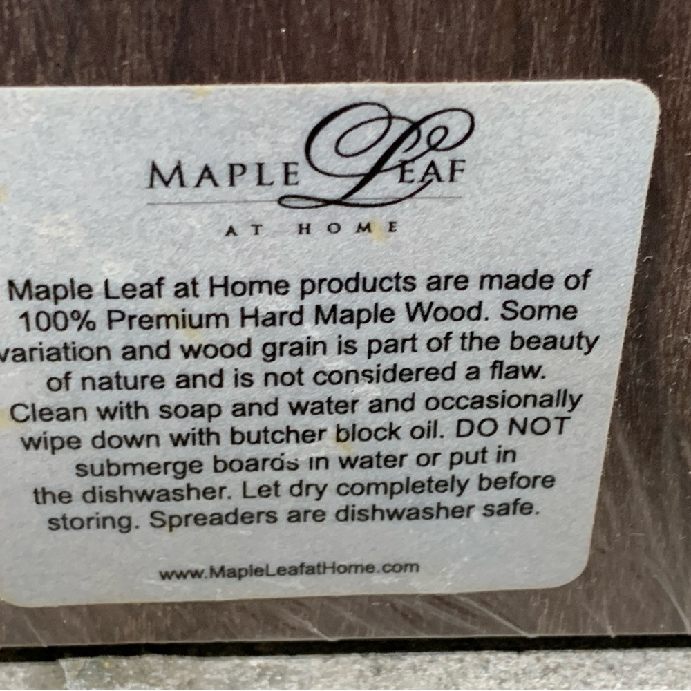 NEW Premium Hard Maple Wood Live Edge Charcuterie Board with Handle 
23” X 14” - Picture 7 of 10